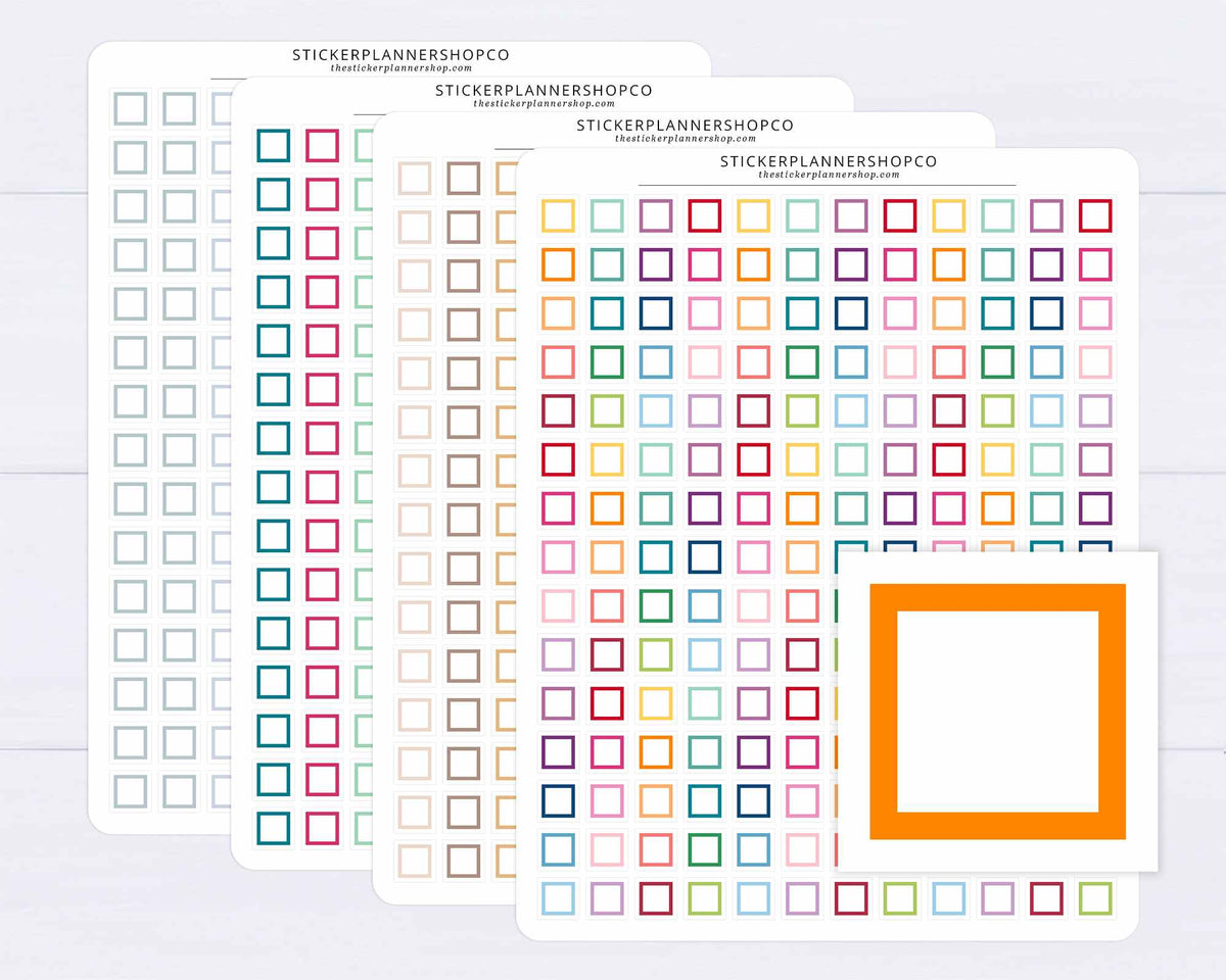 Individual Check Box Stickers – The Sticker Planner Shop