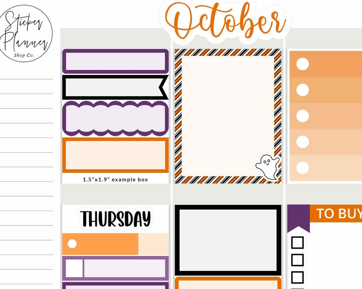 Halloween Weekly Sticker Kit – The Sticker Planner Shop