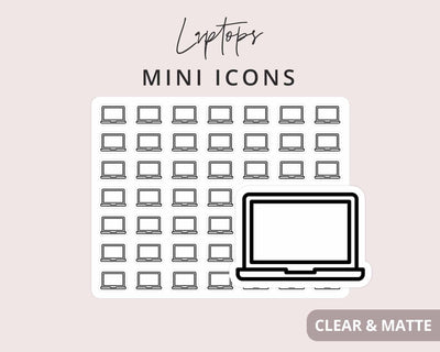 Laptop Mini Icon Sticker