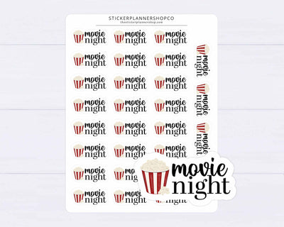 movie night stickers