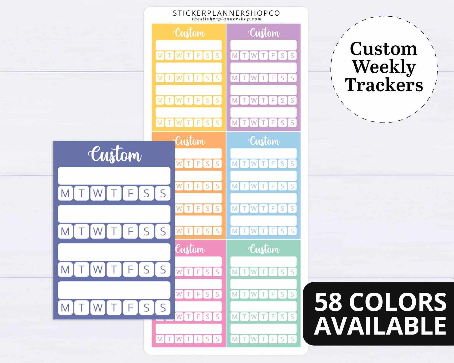 Stackable Stickers Custom Stackable Habit Stickers – The Sticker Planner Shop