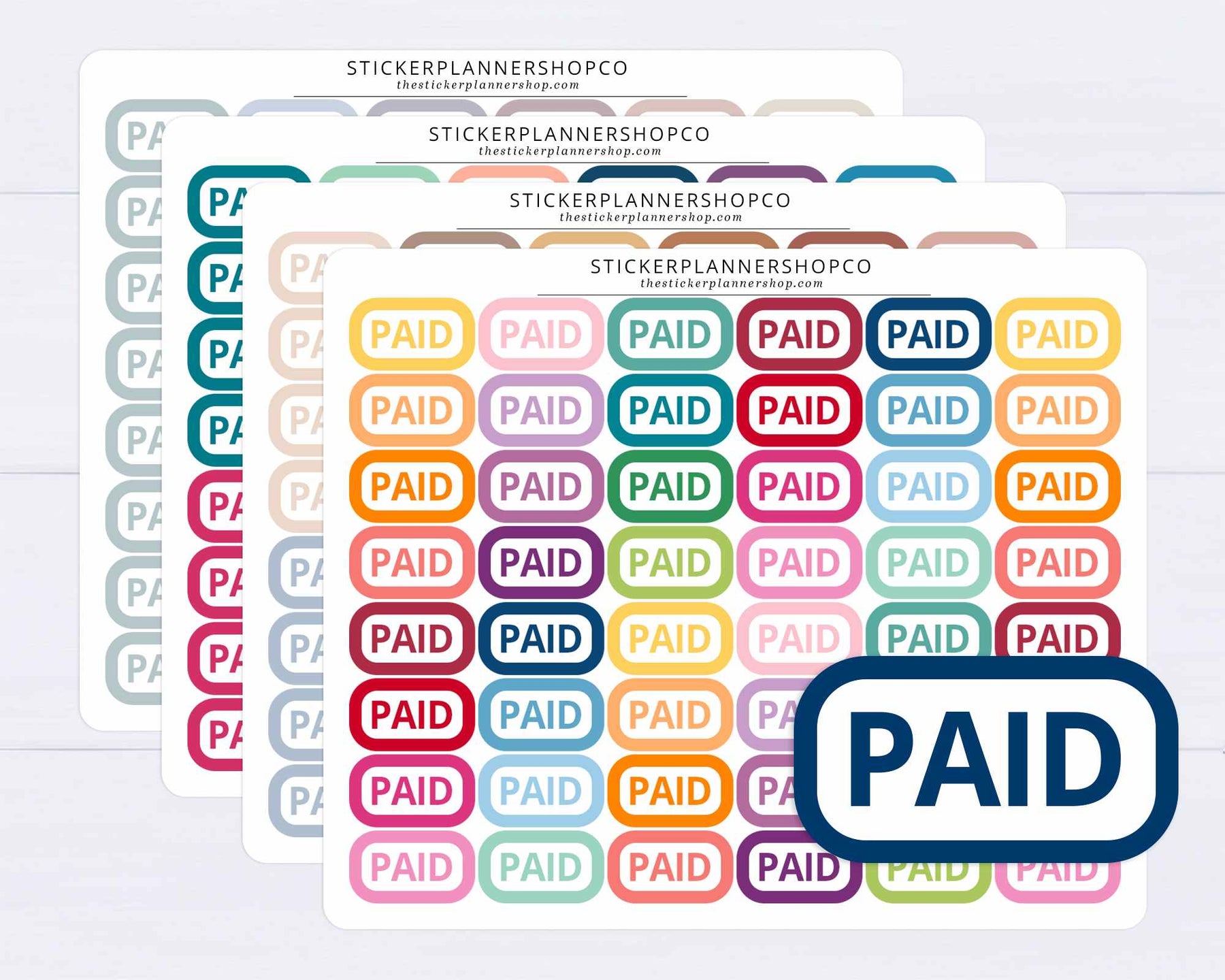 Paystack Stickers Mini Paid Stickers – The Sticker Planner Shop