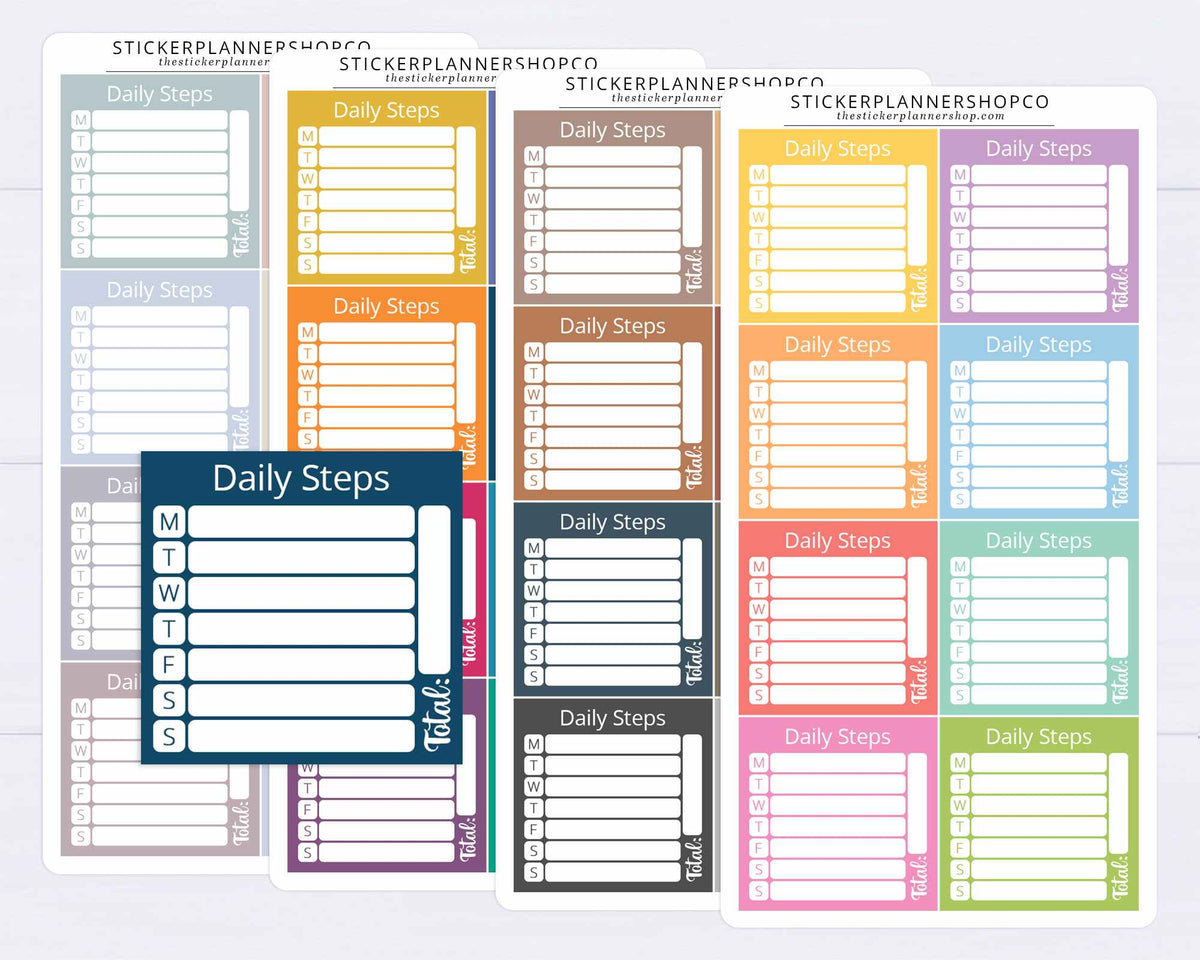 Steps Tracker Stickers – The Sticker Planner Shop