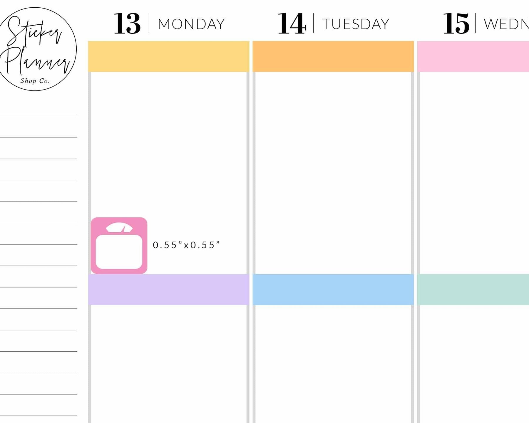 Weight Scale Tracker Stickers – The Sticker Planner Shop