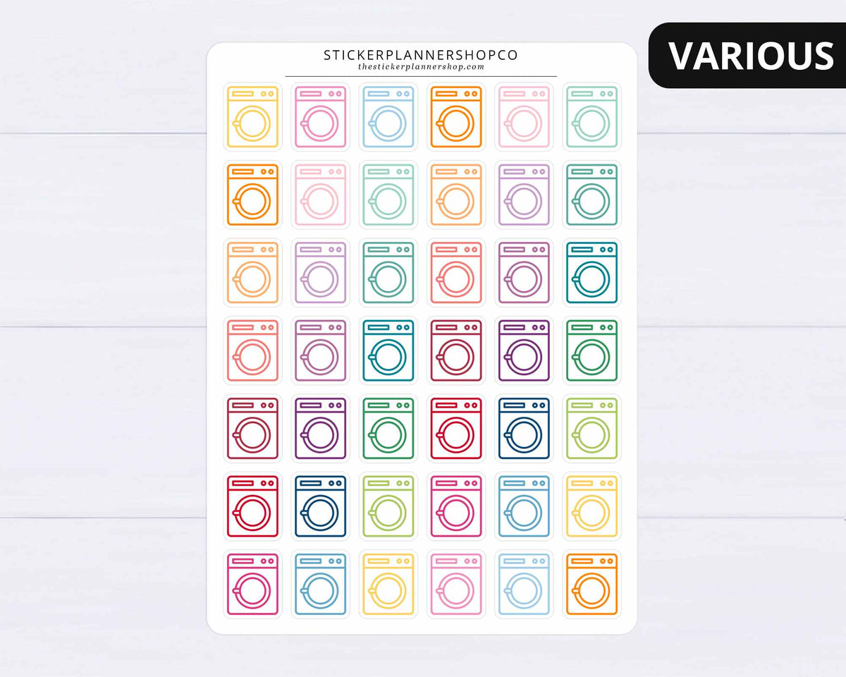Washing Machine Planner Stickers – The Sticker Planner Shop