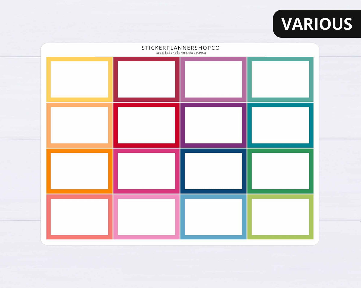 Half Box Planner Stickers – The Sticker Planner Shop