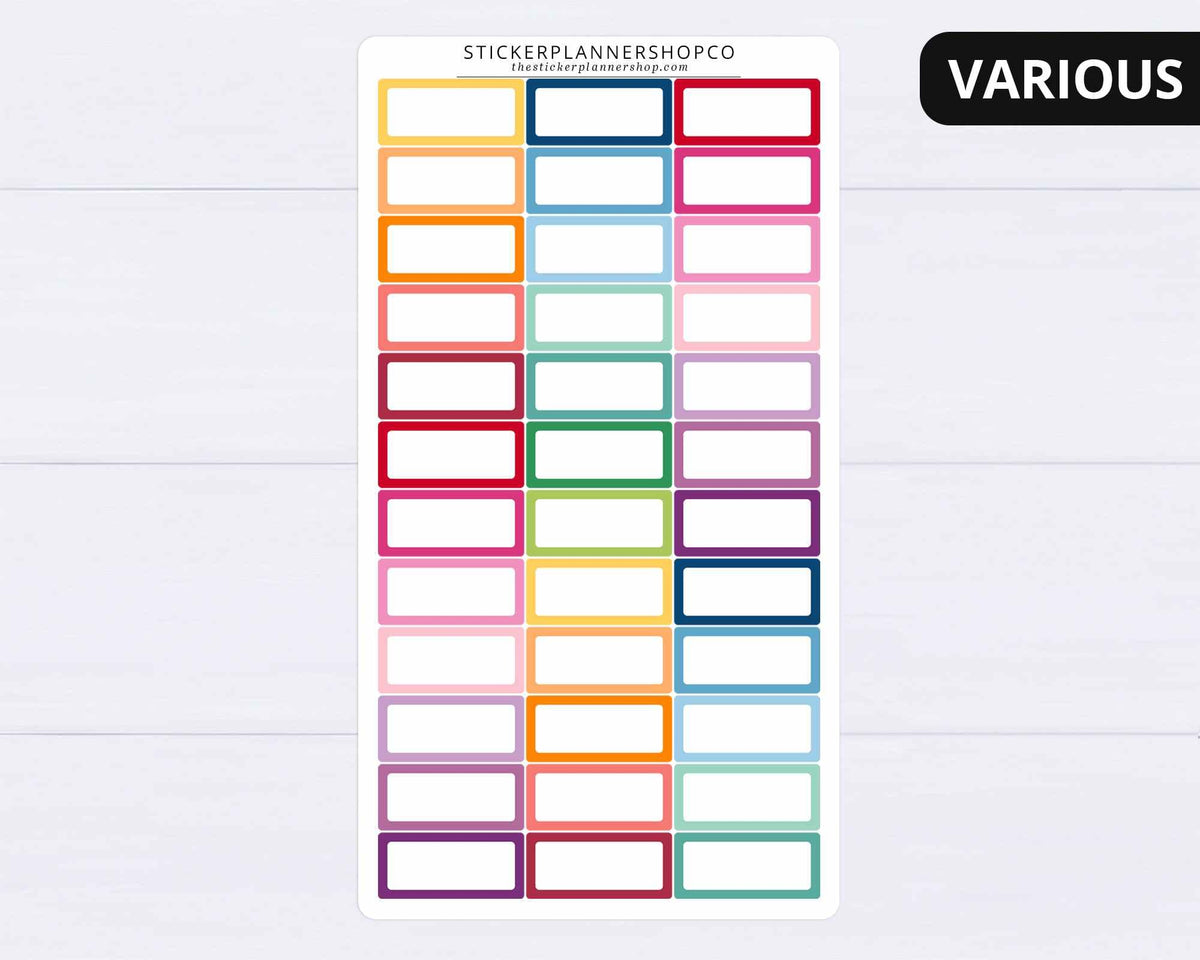 EC OTG Half Box Petite Planner Label Stickers – The Sticker Planner Shop