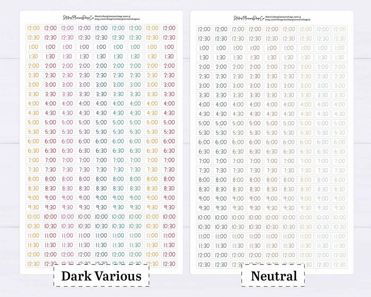 Timestamp Stickers - 234 Stickers – The Sticker Planner Shop