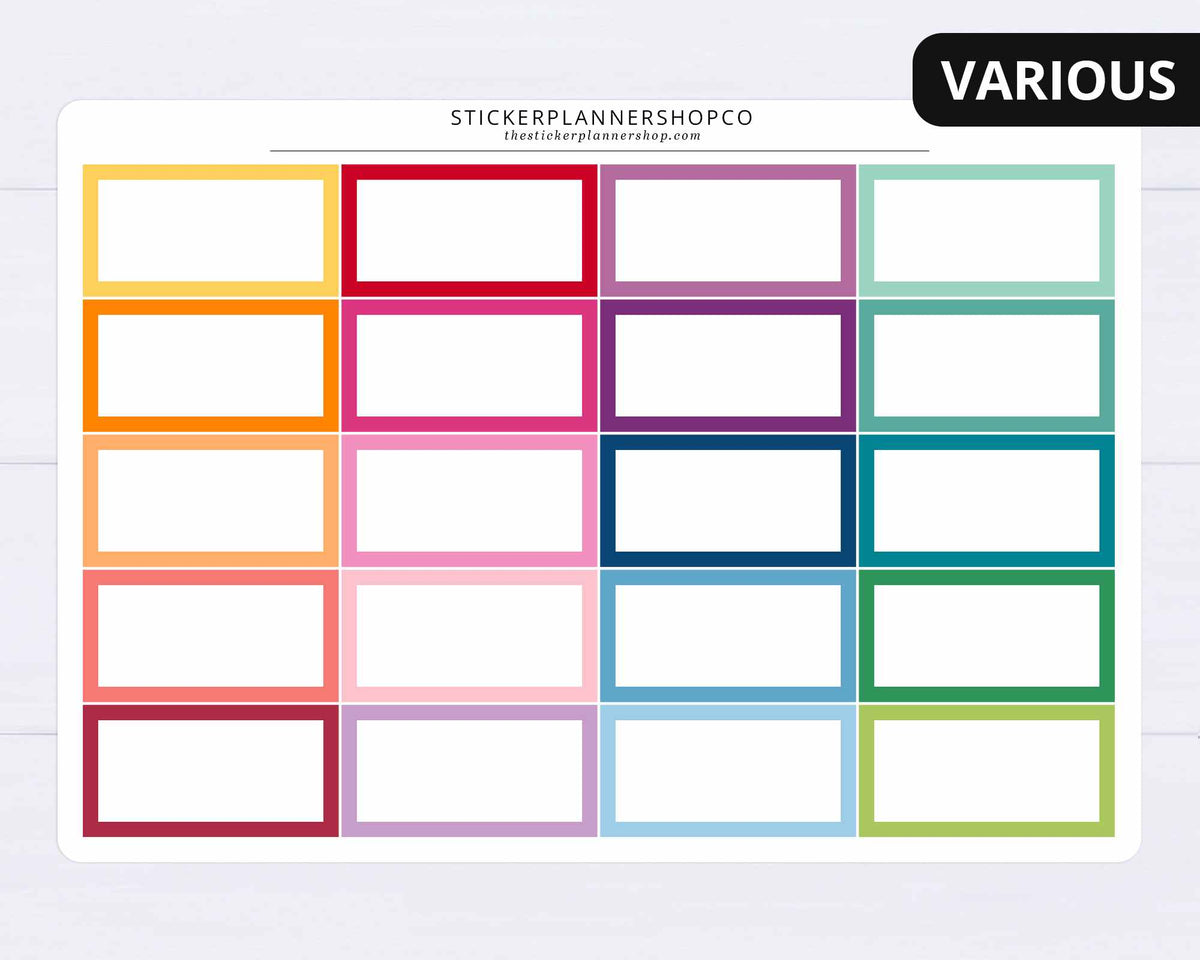1/3 Box Planner Stickers – The Sticker Planner Shop