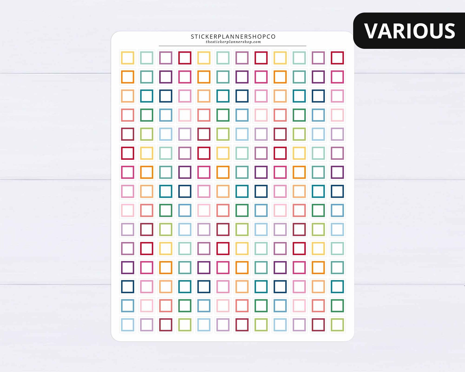 Sticker Check Examples Individual Check Box Stickers – The Sticker Planner Shop