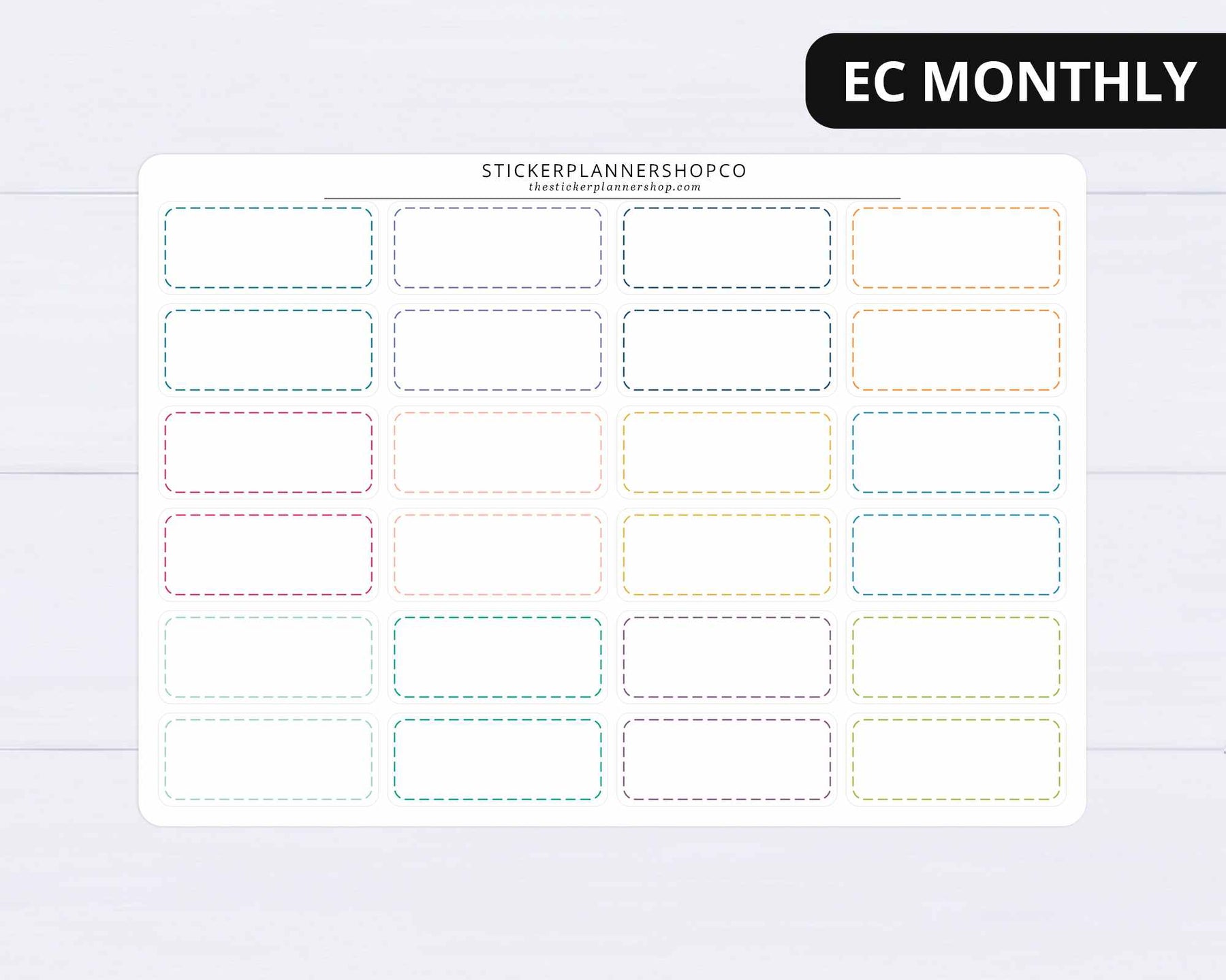 Sticker Plainer Dashed Line Planner Stickers – The Sticker Planner Shop