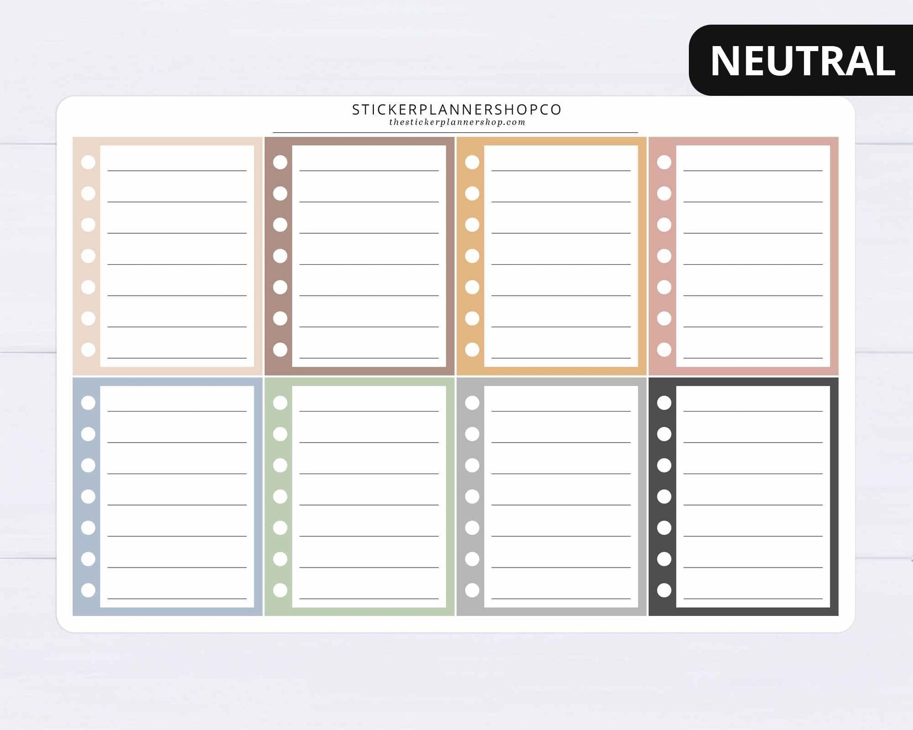 Full Checklist Box Stickers – The Sticker Planner Shop
