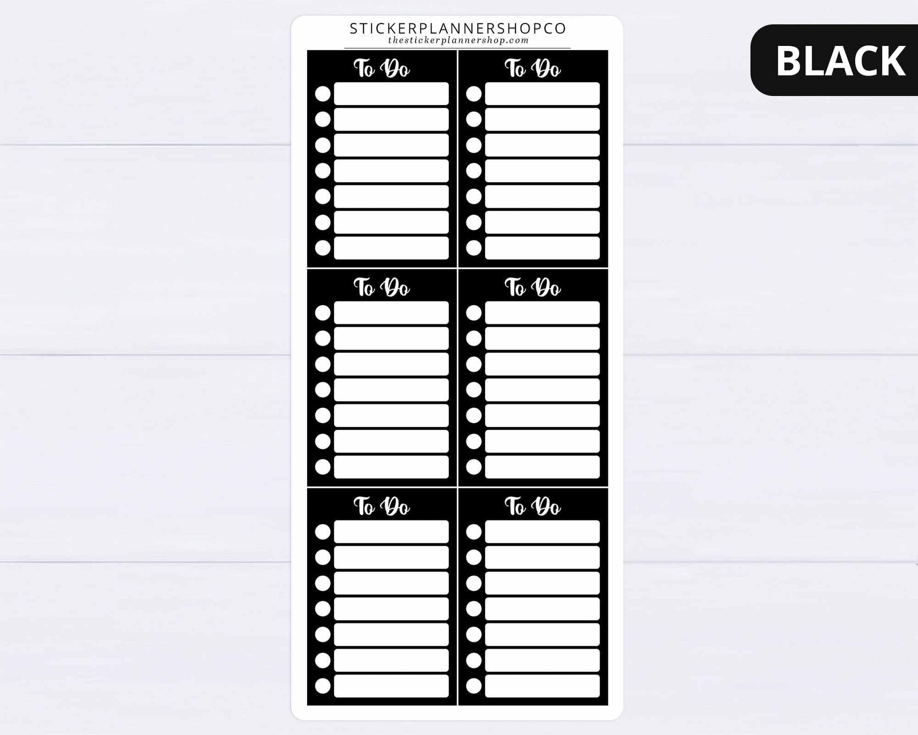 To Do Stackable Sidebar Tracker Stickers – The Sticker Planner Shop