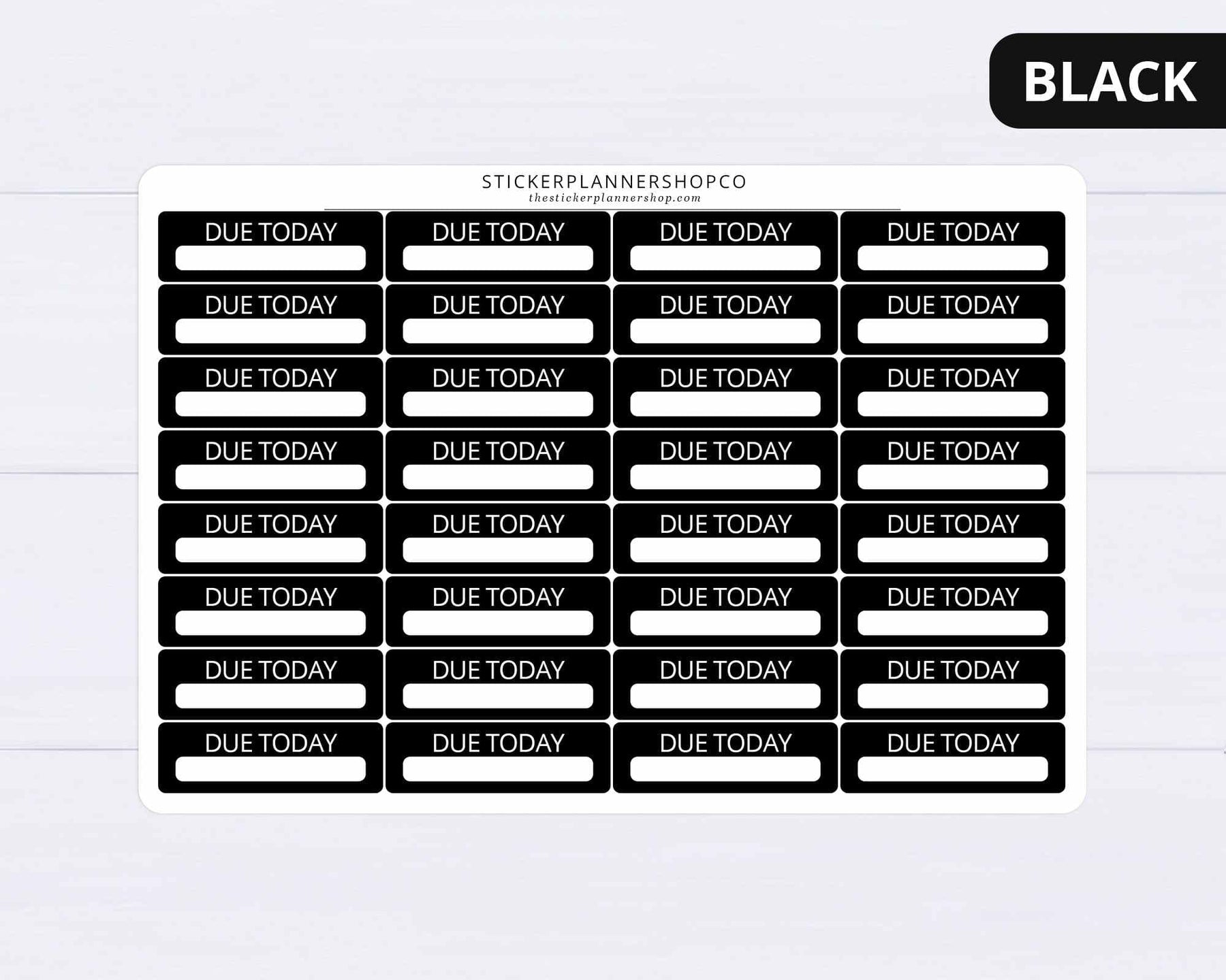Due Tomorrow Sticker Due Today Stickers – The Sticker Planner Shop