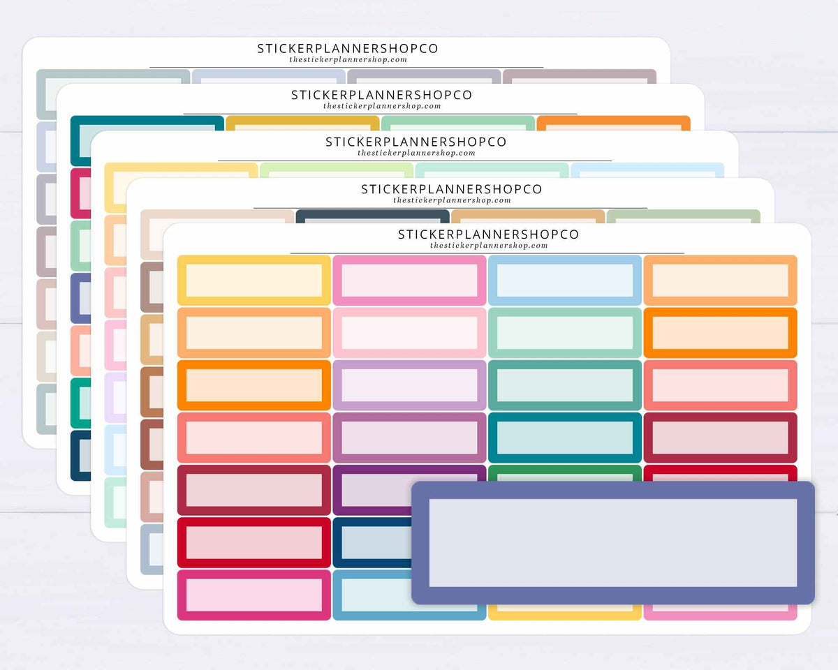 Quarter Box Stickers – The Sticker Planner Shop