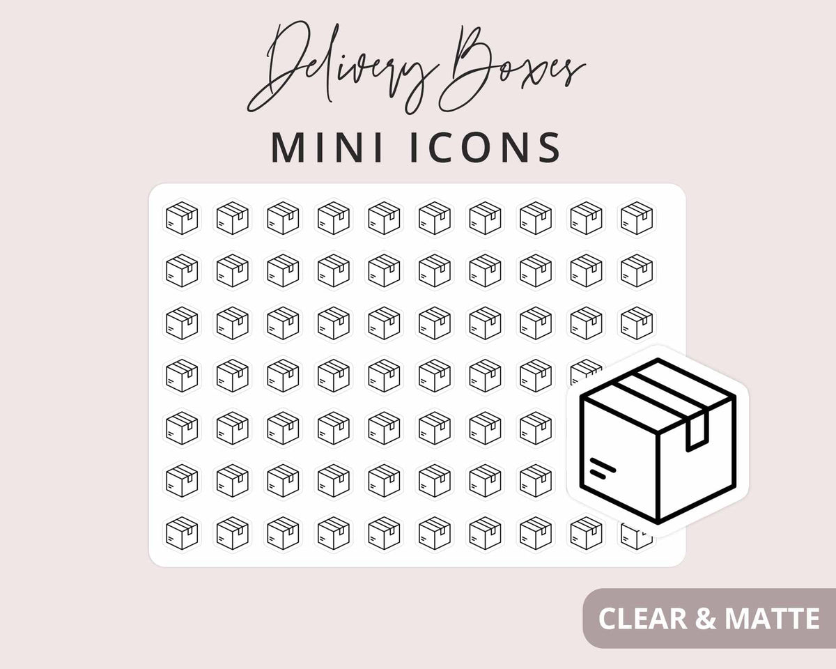 Delivery Box Mini Icon Sticker – The Sticker Planner Shop
