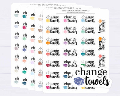 CHANGE TOWELS STICKERS