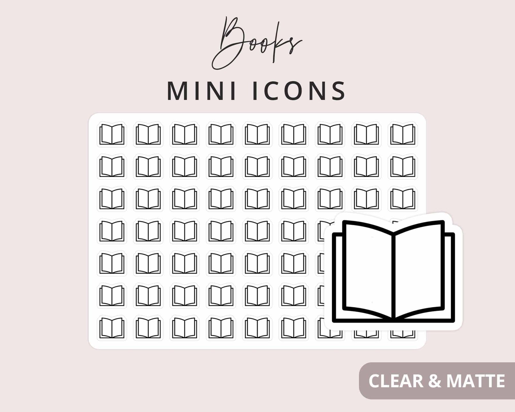 Books Mini Al Sticker Close (esc)