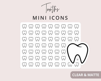 Tooth Mini Icon Sticker
