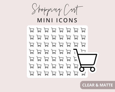Shopping Cart Mini Icon Sticker