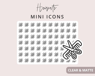 Haircut Mini Icon Stickers