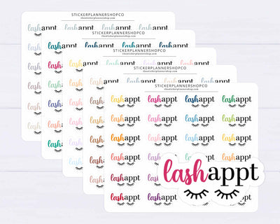 LASH APPOINTMENT STICKERS
