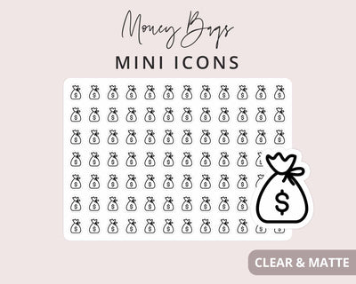 Money Bag Mini Icon Sticker