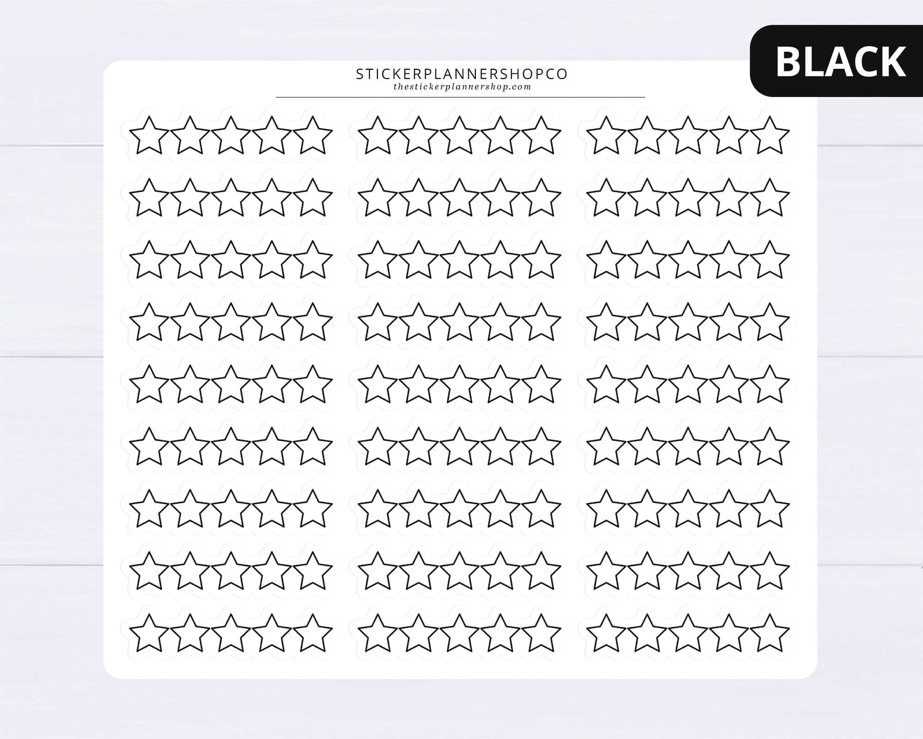 5 Star Rating Planner Stickers 