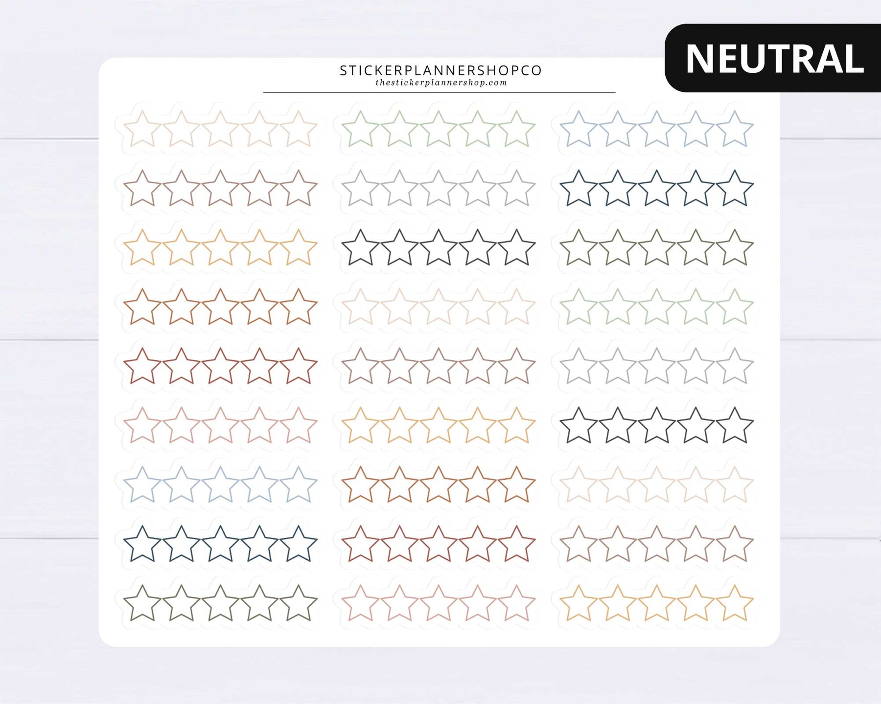 5 Star Rating Stickers – The Sticker Planner Shop