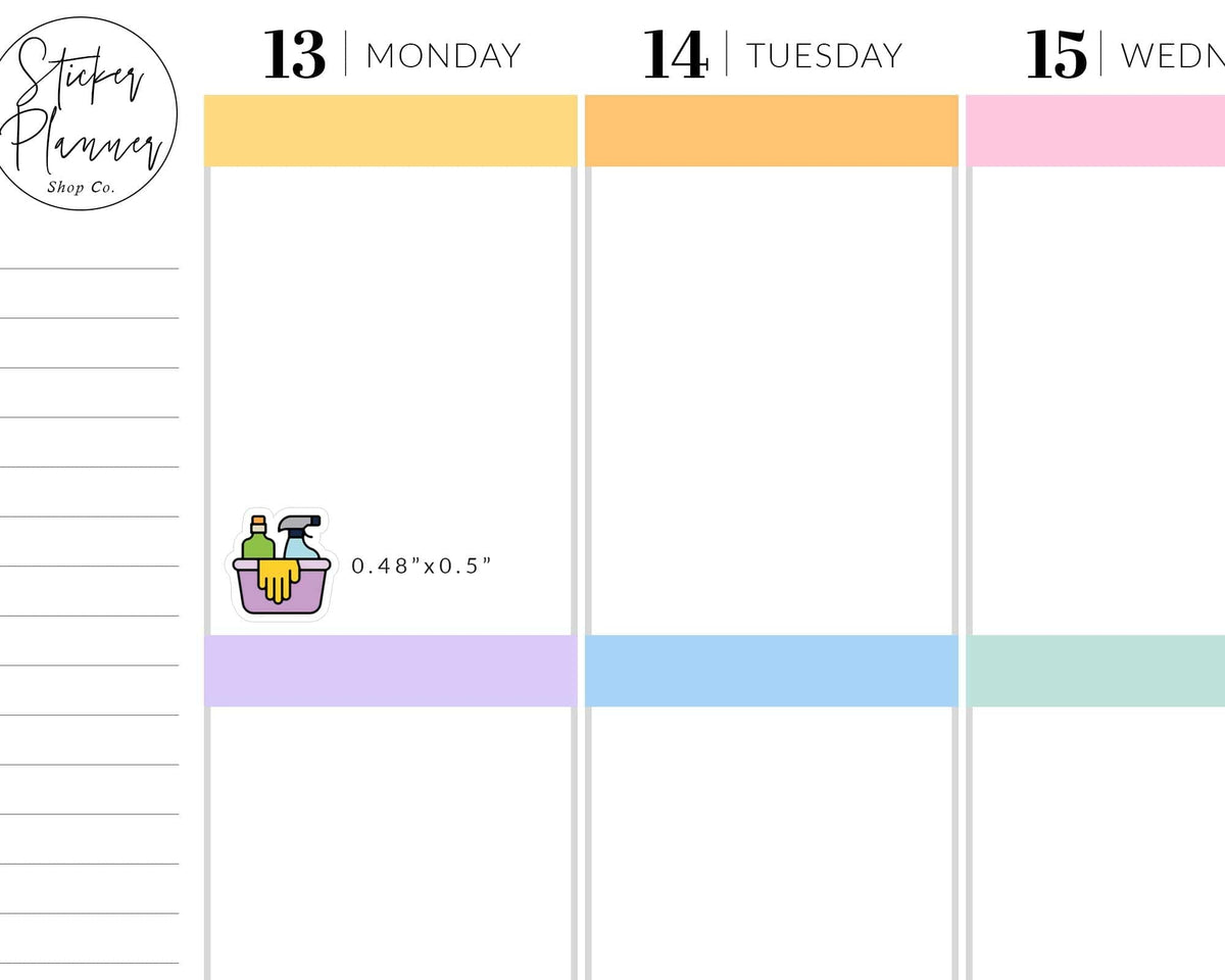 Stickerbucket Cleaning Bucket Stickers – The Sticker Planner Shop