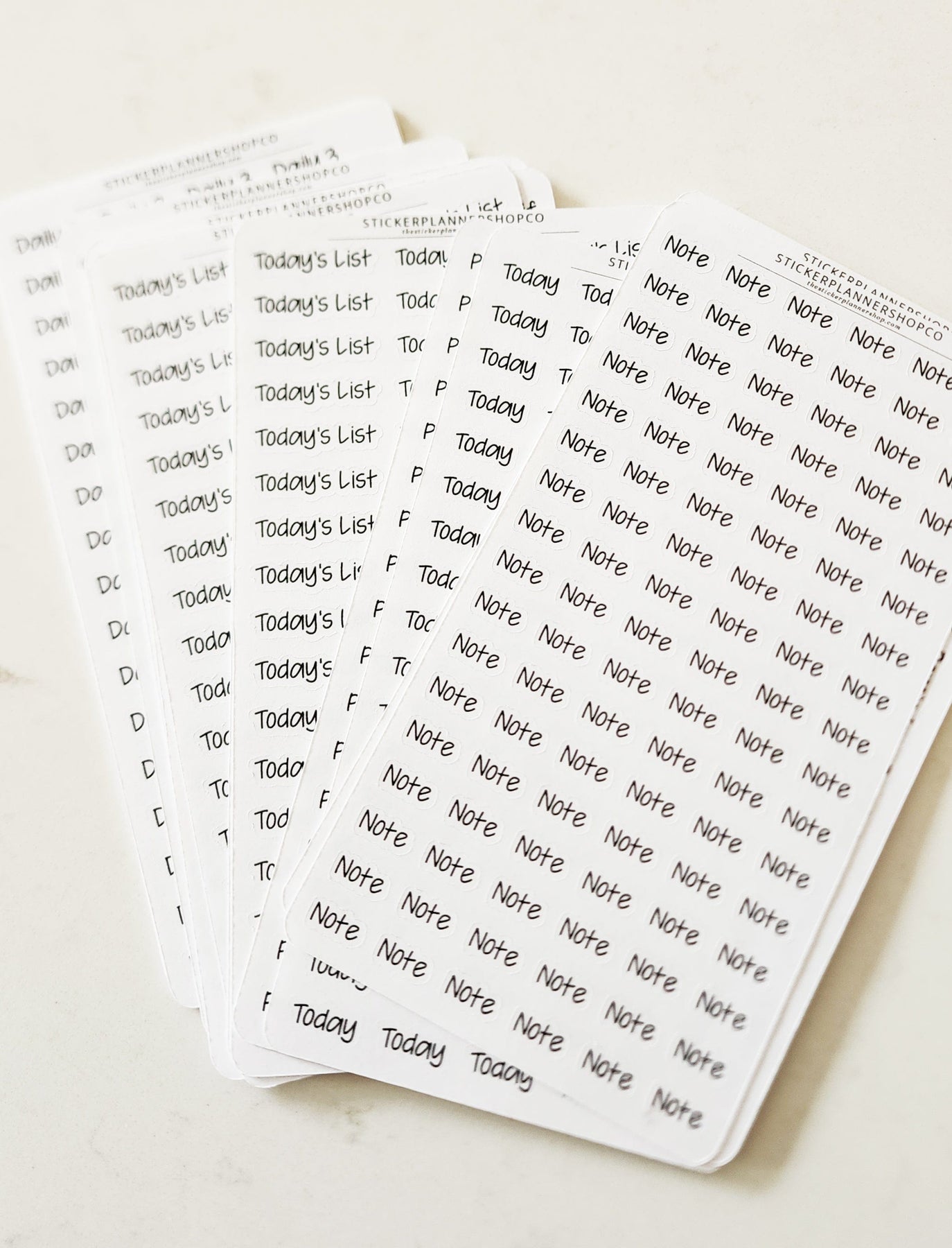 Small Sticker Text Custom Text Stickers – The Sticker Planner Shop