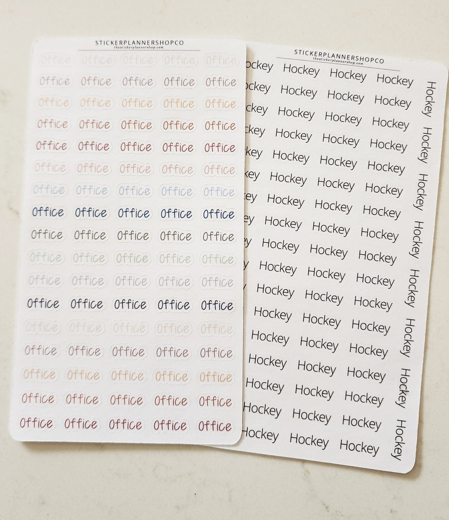 Sticker Building Example With Text Custom Text Stickers – The Sticker Planner Shop