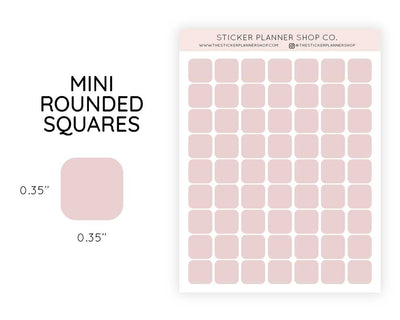 clear square stickers