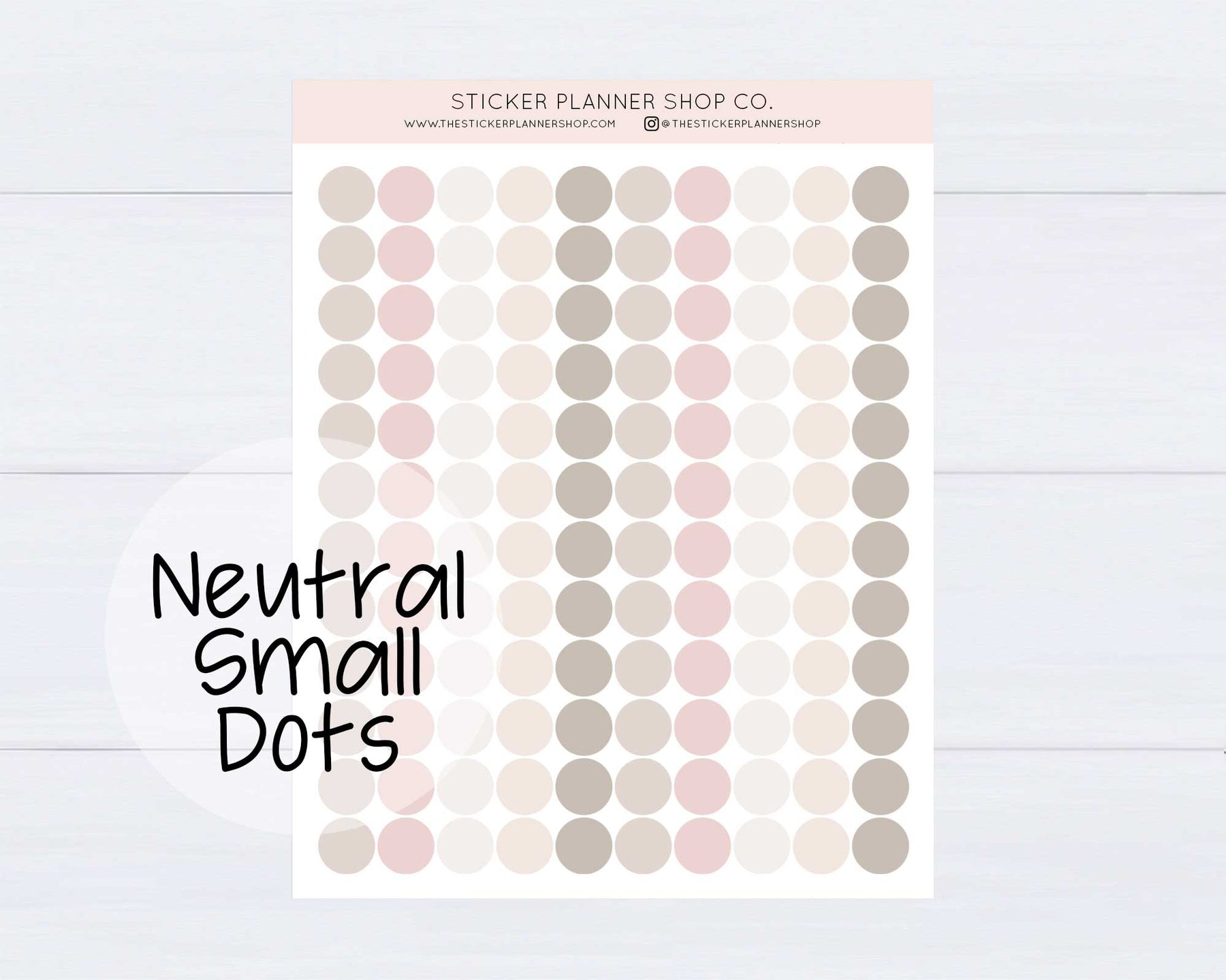 Skin Tone Transparent Dot Stickers – The Sticker Planner Shop