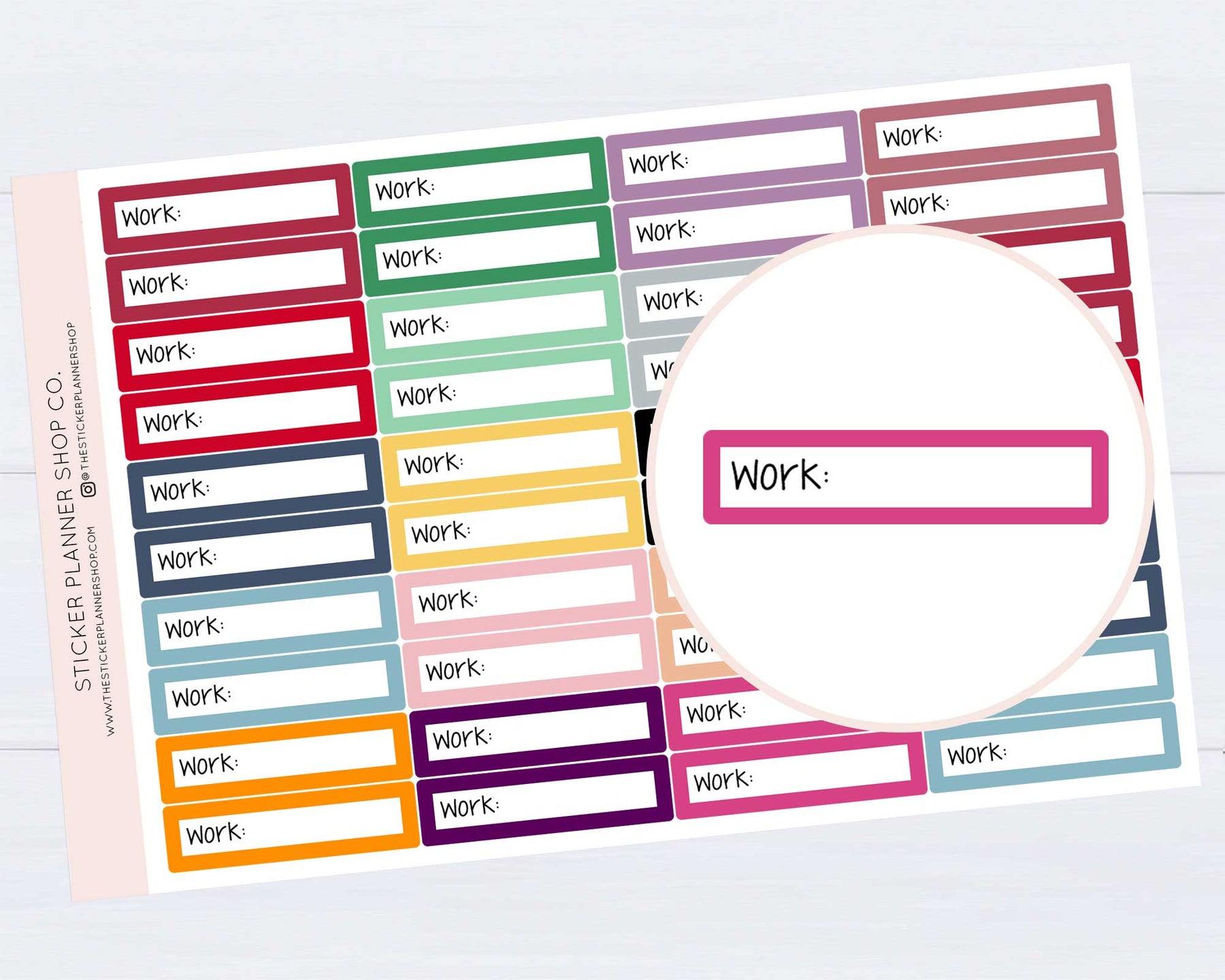 Working Picks Labels Work Label Stickers – The Sticker Planner Shop